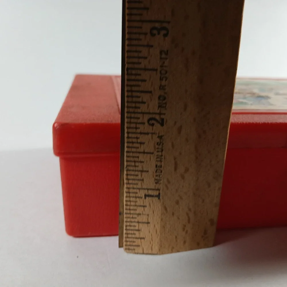 Kelloggs Red Pencil Case and Ruler,pencil Sharpener VTG